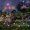 4th of July Decorations, 6 Pack Solar Firefly Lights Outdoor, 36 LED Waterproof Patriotic Decor Garden Lights with 2 Modes for Independence Day National Day Yard Path Decorations (Red White and Blue)